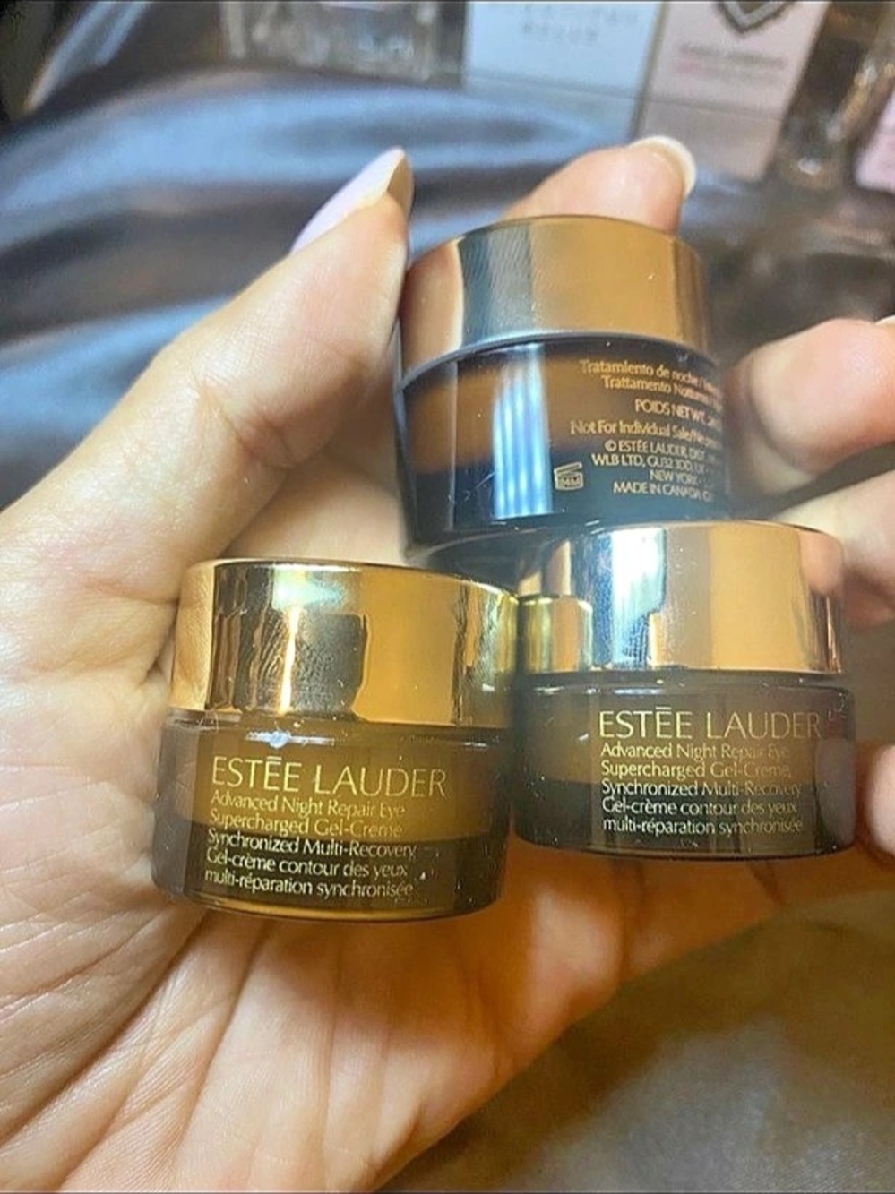 3x Estée Lauder Advanced Night Repair Eye Supercharged Gel-Creme Jars